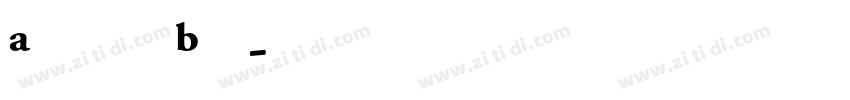 AGaramond Bold字体转换